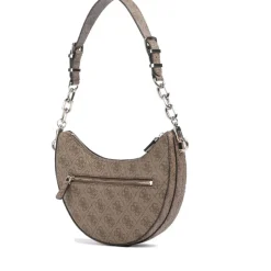 Borsa Donna a Spalla GUESS Linea Orlina colore Latte Logo - Brown