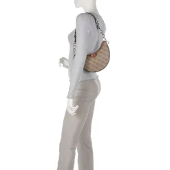 Borsa Donna a Spalla GUESS Linea Orlina colore Latte Logo - Brown