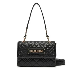 Borsa Donna a Spalla LOVE MOSCHINO linea Logo Lettering Nero