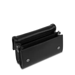 Borsa Donna a Spalla LOVE MOSCHINO linea Quilted Tab Nero con Logo Canna di Fucile