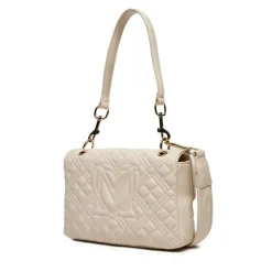 Borsa Donna a Spalla LOVE MOSCHINO linea Logo Lettering Avorio