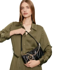 Borsa Donna a Spalla LOVE MOSCHINO linea City Pockets colore Nero