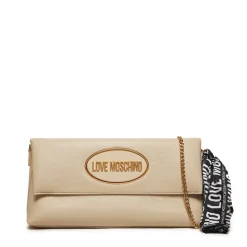 Borsa Donna a Spalla LOVE MOSCHINO Avorio con Foulard Logato