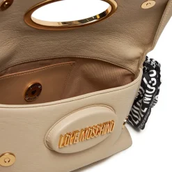 Borsa Donna a Spalla LOVE MOSCHINO Avorio con Foulard Logato
