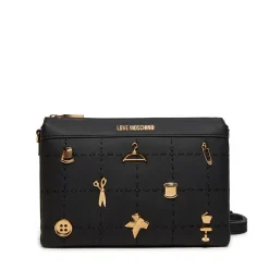 Borsa Donna a Spalla LOVE MOSCHINO linea Tailoring Nera