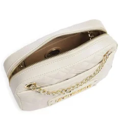 Borsa Donna a Spalla LOVE MOSCHINO linea Lettering Logo Avorio