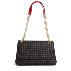 Borsa Donna a Spalla POLLINI Linea Heritage Logo Classic Nero e Lacca