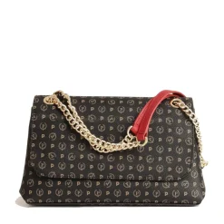 Borsa Donna a Spalla POLLINI Linea Heritage Logo Classic Nero e Lacca