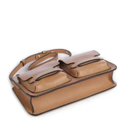 Borsa Donna a Spalla THE BRIDGE linea Lucrezia in Pelle color Marzapane