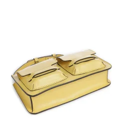 Borsa Donna a Spalla THE BRIDGE linea Lucrezia in Pelle Giallo Banana