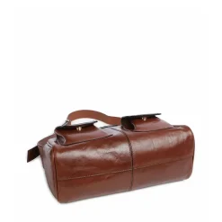 Borsa Donna a Spalla THE BRIDGE linea Flora in Pelle Marrone