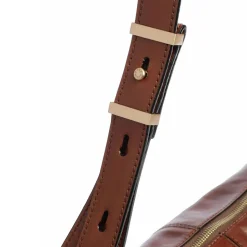 Borsa Donna a Spalla THE BRIDGE linea Flora in Pelle Marrone