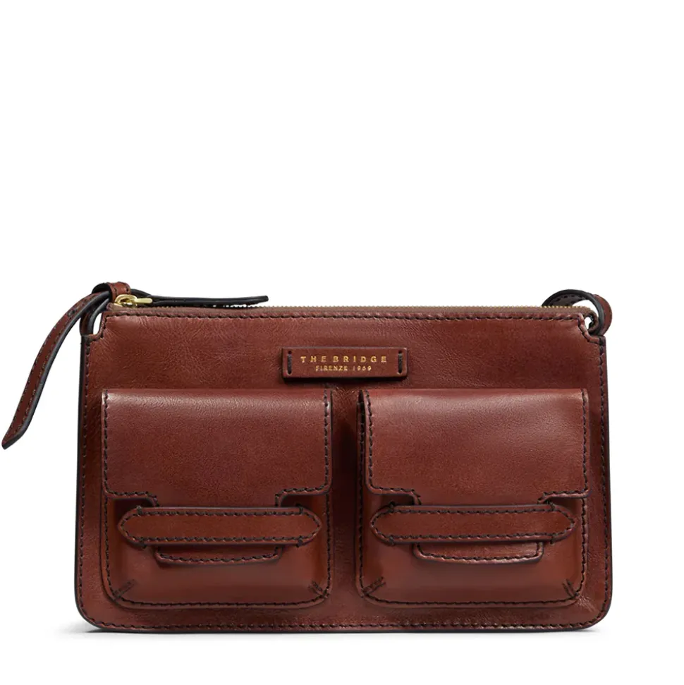 Borsa Donna a Spalla THE BRIDGE linea Lucrezia in Pelle Marrone