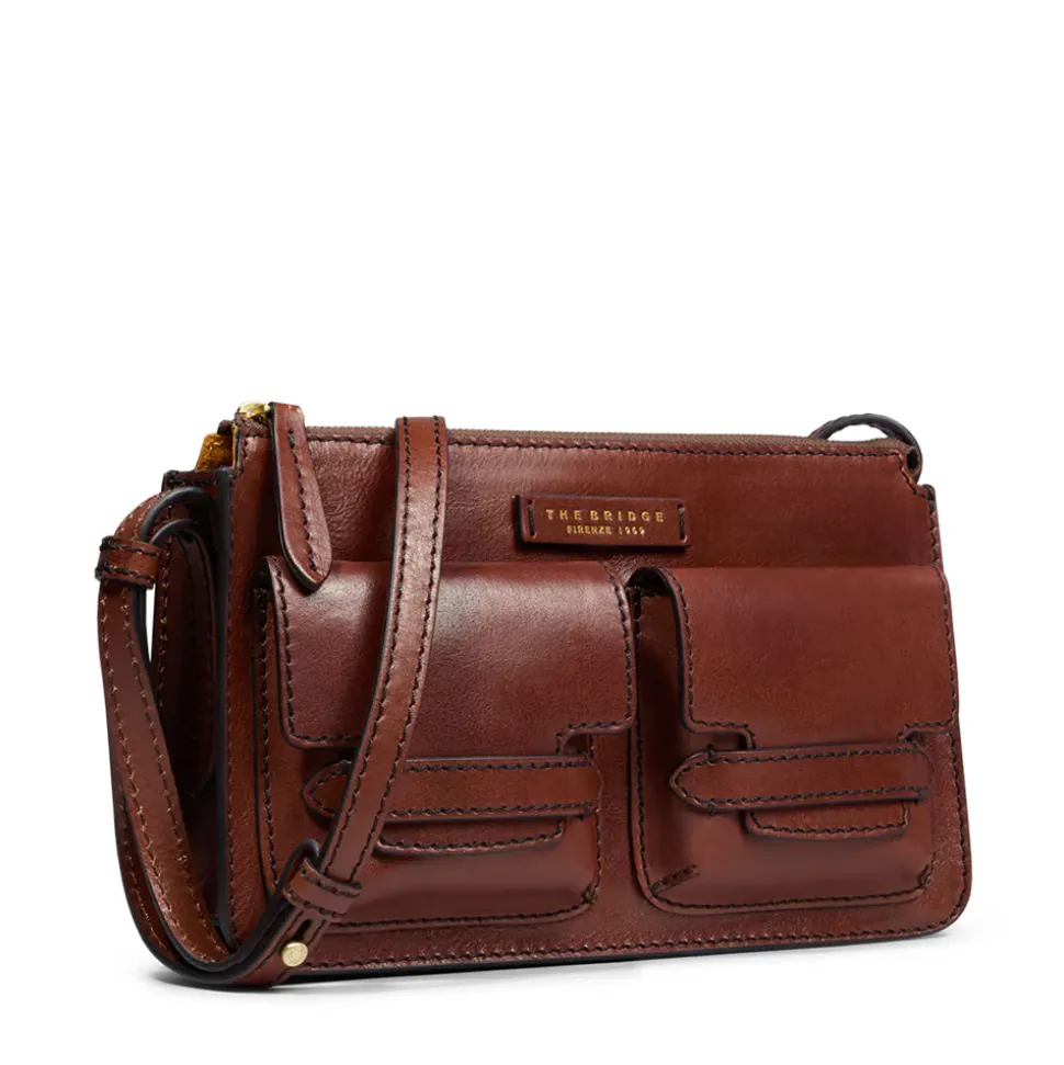 Borsa Donna a Spalla THE BRIDGE linea Lucrezia in Pelle Marrone