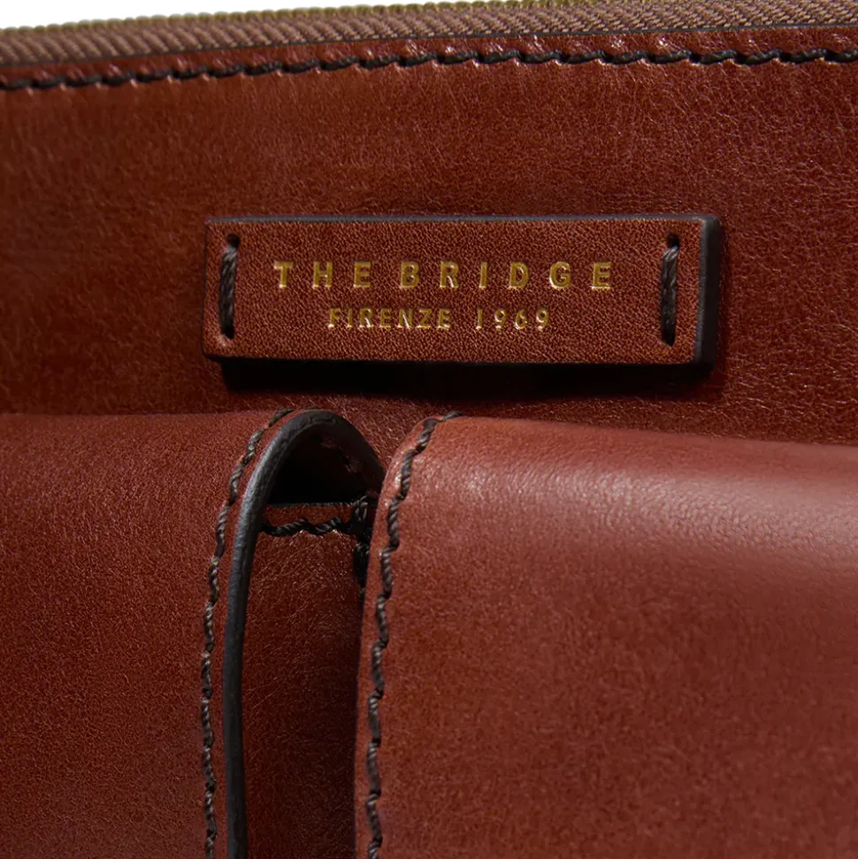 Borsa Donna a Spalla THE BRIDGE linea Lucrezia in Pelle Marrone