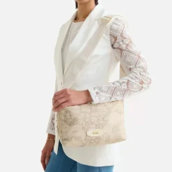 Borsa Donna a Tracolla 1A Classe Alviero Martini linea Social Fusion stampa Geo Safari LC02