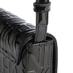 Borsa Donna a Tracolla ARMANI EXCHANGE colore Nero Lucido Chiusa con Pattina e Clip