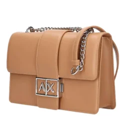 Borsa Donna a Tracolla ARMANI EXCHANGE Chiusa con Pattina colore Camel Rose