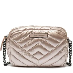 Borsa Donna a Tracolla Chiusa con Zip ARMANI EXCHANGE Colore Rose Gold