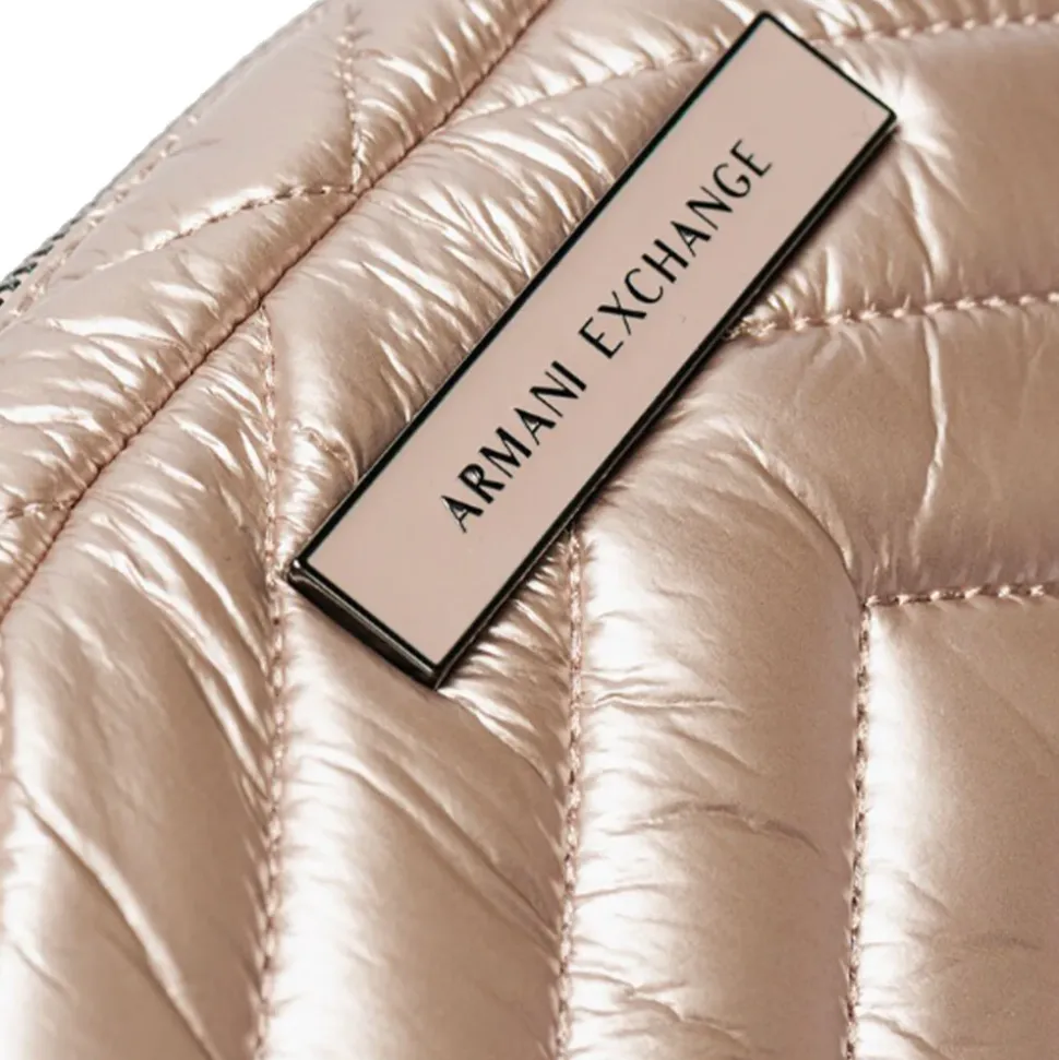 Borsa Donna a Tracolla Chiusa con Zip ARMANI EXCHANGE Colore Rose Gold