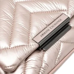 Borsa Donna a Tracolla Chiusa con Patta e Clip ARMANI EXCHANGE Colore Rose Gold