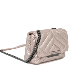Borsa Donna a Tracolla Chiusa con Patta e Clip ARMANI EXCHANGE Colore Rose Gold