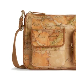 Borsa Donna a Tracolla con Tasche 1A Classe Alviero Martini linea Geo Soft colore Geo Classic S011