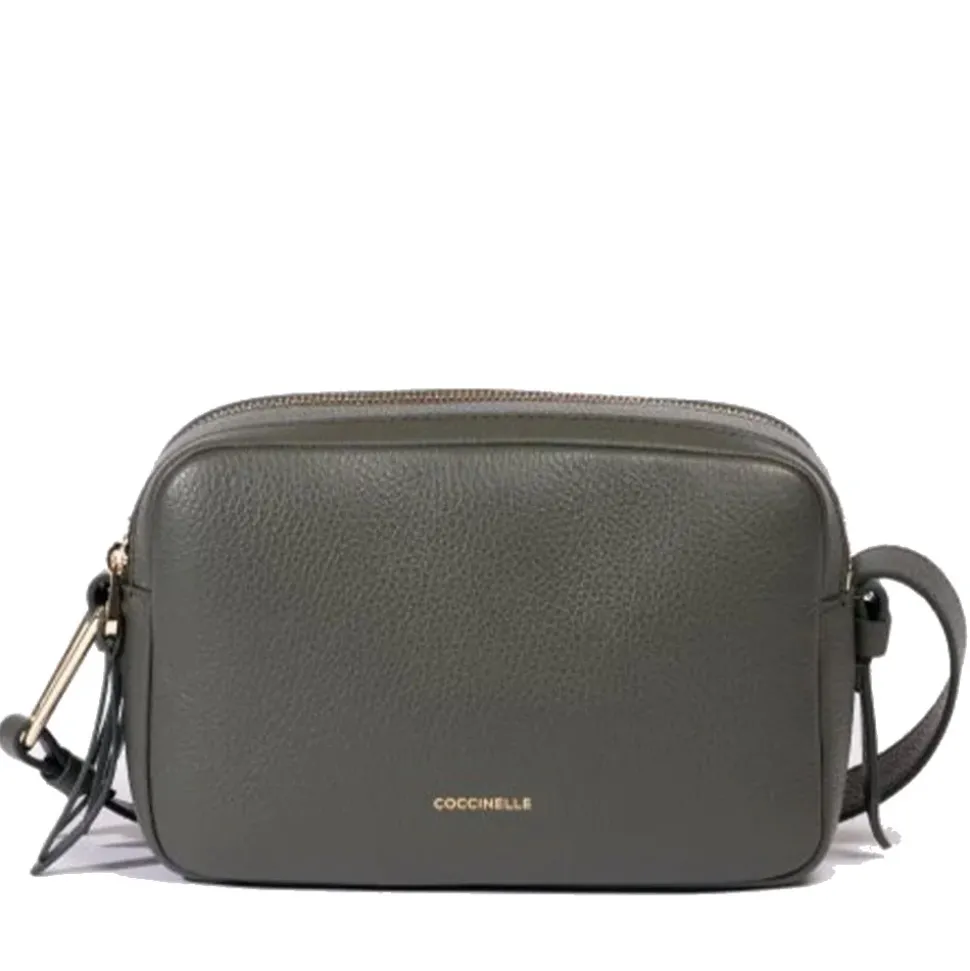 Borsa Donna a Tracolla COCCINELLE in Pelle Linea Malory colore Alga