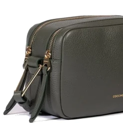 Borsa Donna a Tracolla COCCINELLE in Pelle Linea Malory colore Alga