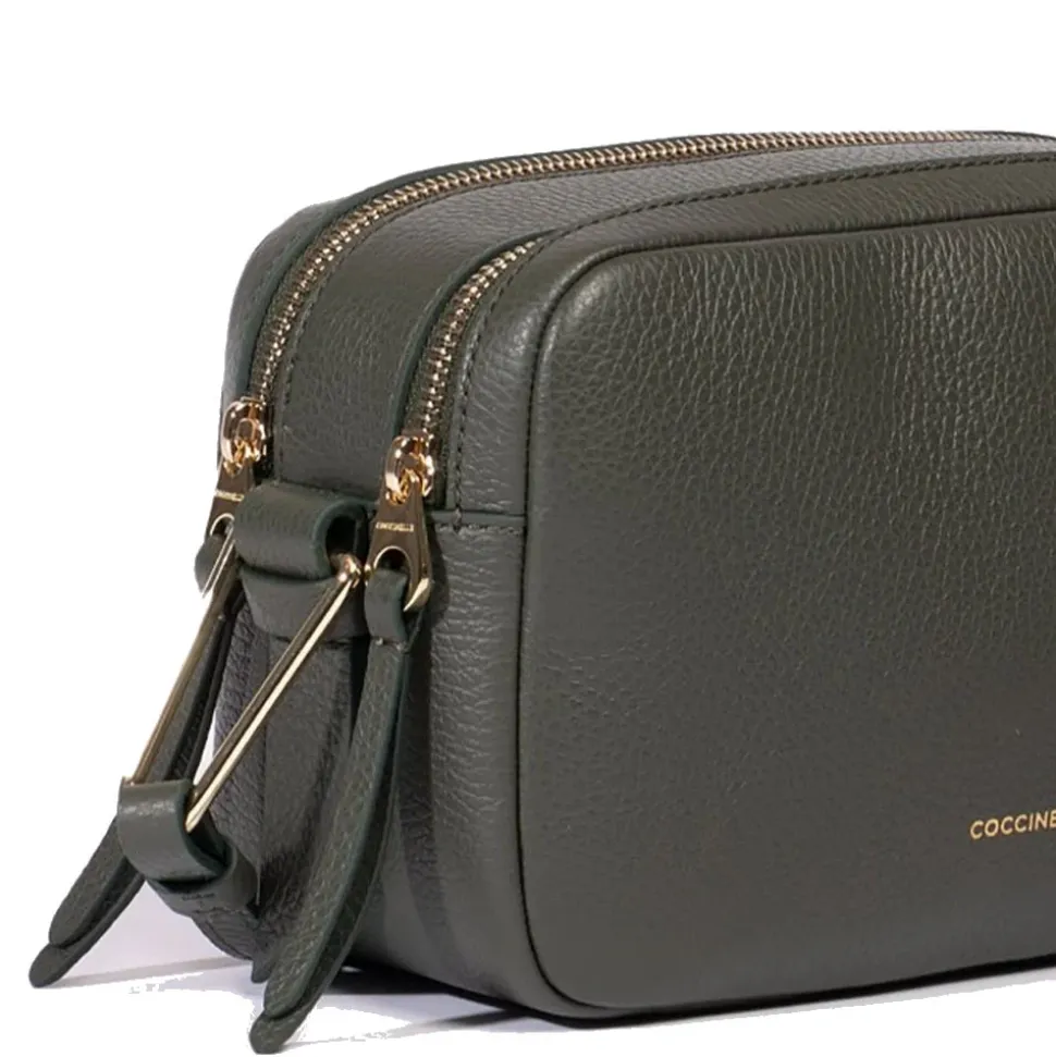 Borsa Donna a Tracolla COCCINELLE in Pelle Linea Malory colore Alga