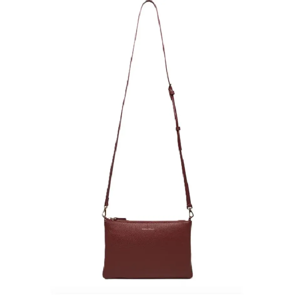 Borsa Donna a Tracolla COCCINELLE in Pelle Brandy Linea Best Small
