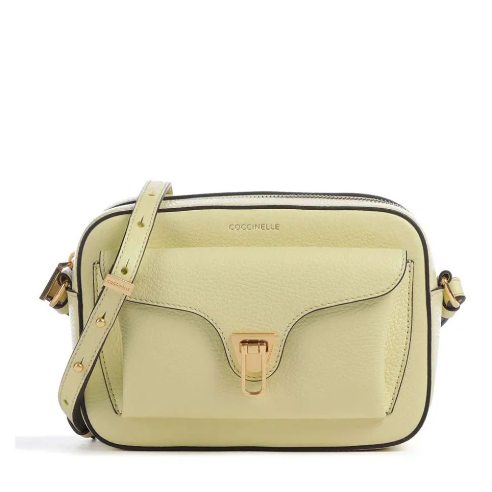 Borsa Donna a Tracolla COCCINELLE in Pelle Lime Wash linea Beat Soft Misura Media