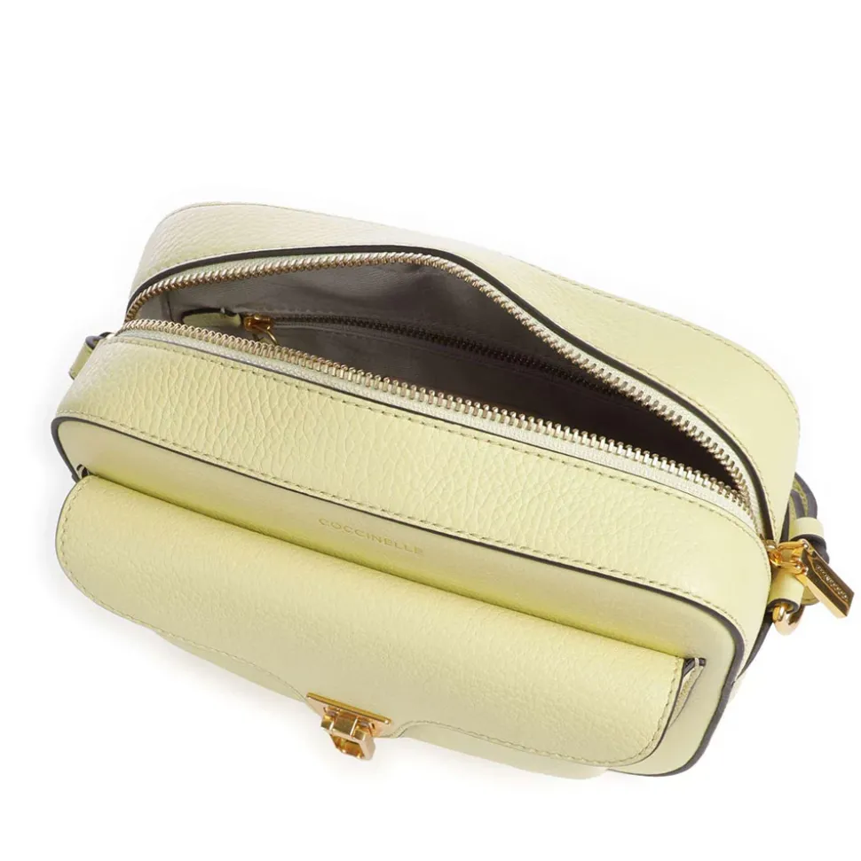 Borsa Donna a Tracolla COCCINELLE in Pelle Lime Wash linea Beat Soft Misura Media