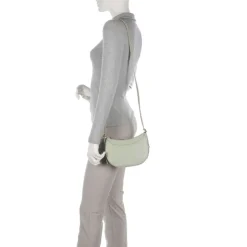 Borsa Donna a Tracolla COCCINELLE in Pelle Celadon Green Linea Whisper