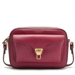 Borsa Donna a Tracolla COCCINELLE in Pelle Sangria linea Beat Soft Misura Media
