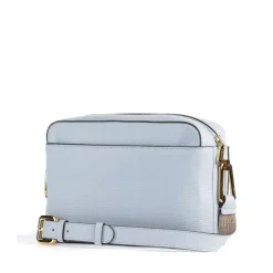 Borsa Donna a Tracolla COCCINELLE in Pelle linea Liya colore Mist Blue - Warm Taupe