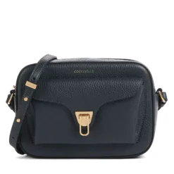 Borsa Donna a Tracolla COCCINELLE in Pelle Midnight Blue linea Beat Soft Misura Media