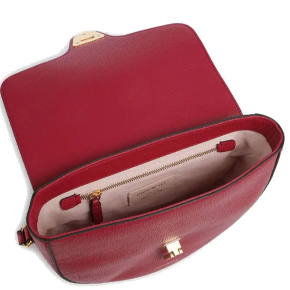 Borsa Donna a Tracolla COCCINELLE in Pelle linea Beat Soft Medium colore Sangria