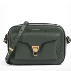 Borsa Donna a Tracolla COCCINELLE in Pelle Alga linea Beat Soft Misura Media