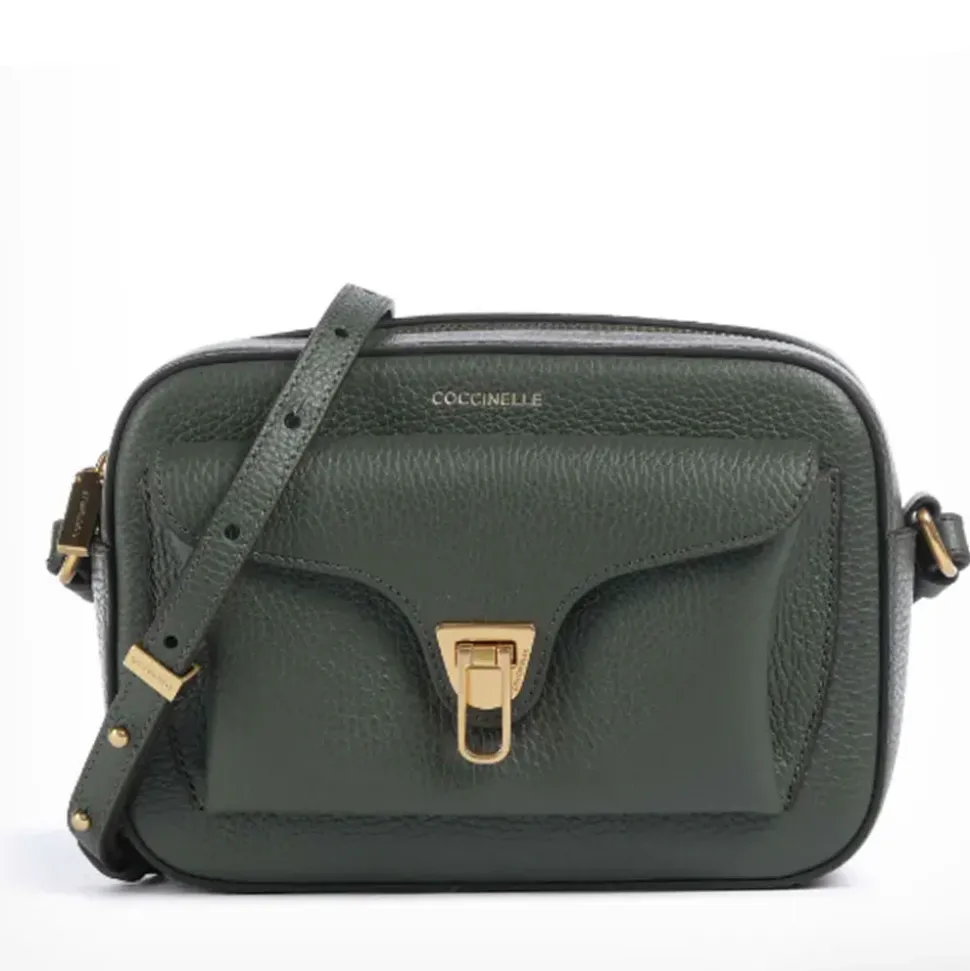 Borsa Donna a Tracolla COCCINELLE in Pelle Alga linea Beat Soft Misura Media