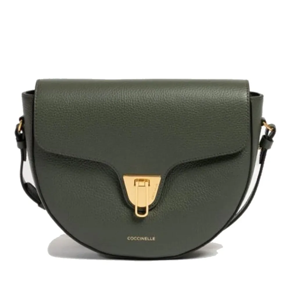 Borsa Donna a Tracolla COCCINELLE in Pelle linea Beat Soft Medium colore Alga