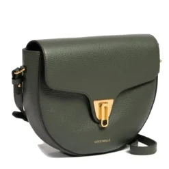 Borsa Donna a Tracolla COCCINELLE in Pelle linea Beat Soft Medium colore Alga