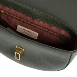 Borsa Donna a Tracolla COCCINELLE in Pelle linea Beat Soft Medium colore Alga