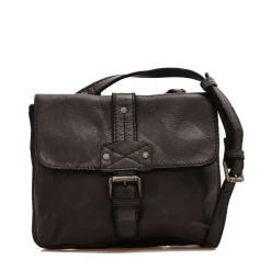 Borsa Donna a Tracolla GIANNI CONTI in Pelle Liscia Nera