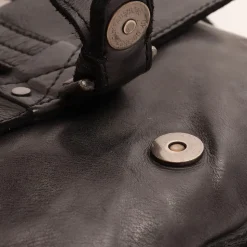 Borsa Donna a Tracolla GIANNI CONTI in Pelle Liscia Nera