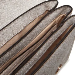 Borsa Donna a Tracolla GUESS Chiusa con Pattina Linea Noelle colore Bone Logo