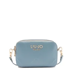 Borsa Donna a Tracolla LIU JO Better con Motivo a Rombi Blue Denim