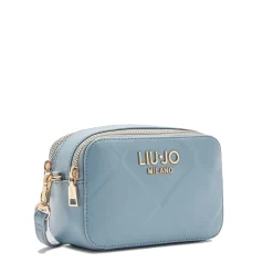 Borsa Donna a Tracolla LIU JO Better con Motivo a Rombi Blue Denim
