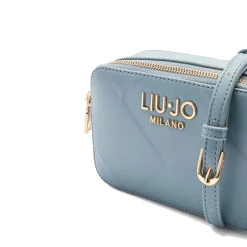 Borsa Donna a Tracolla LIU JO Better con Motivo a Rombi Blue Denim