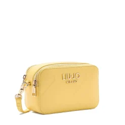 Borsa Donna a Tracolla LIU JO Better con Motivo a Rombi Giallo Crema